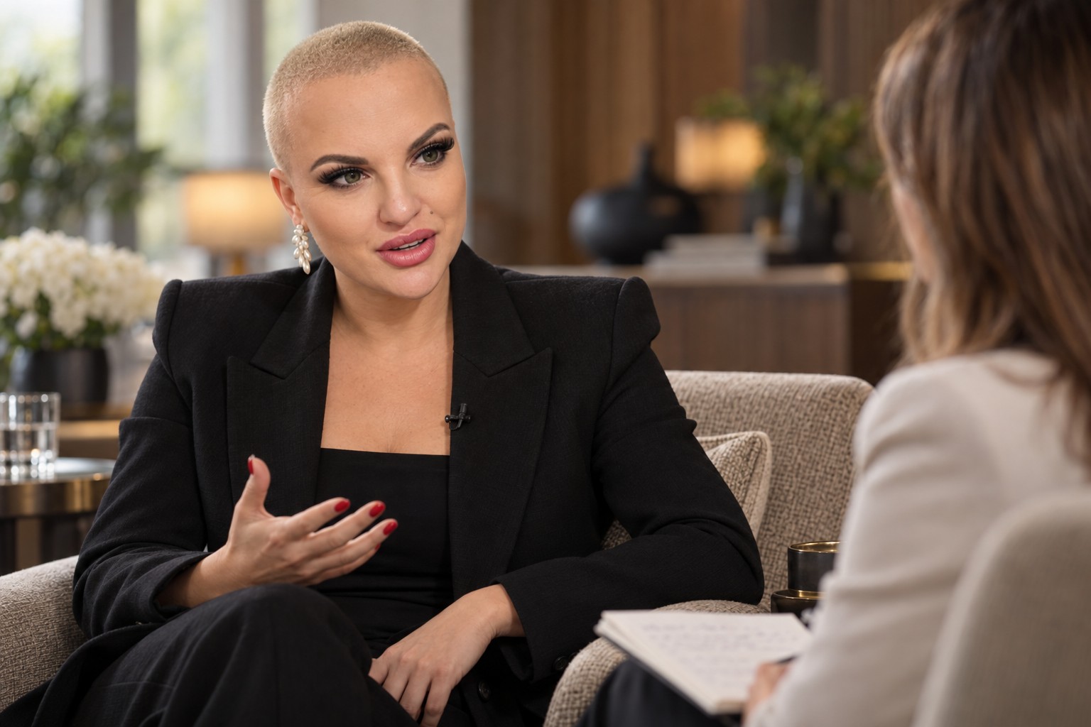 Marlena Rogóż podczas rozmowy eksperckiej